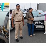 एलिवेटेड रोड पर कार में निकला कोबरा, ट्रैफिक पुलिस के साहस से टला बड़ा हादसा
